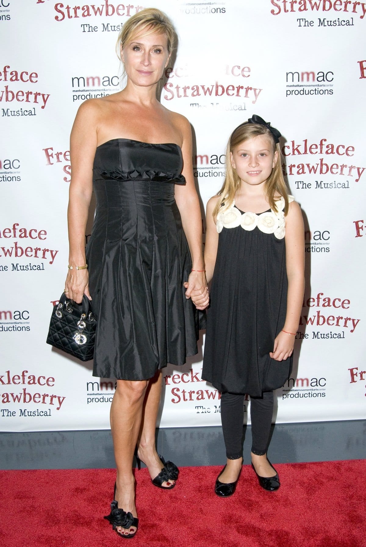 Sonja Morgan and her daughter Quincy Adams Morgan attend the opening night of the off-Broadway musical "Freckleface Strawberry"