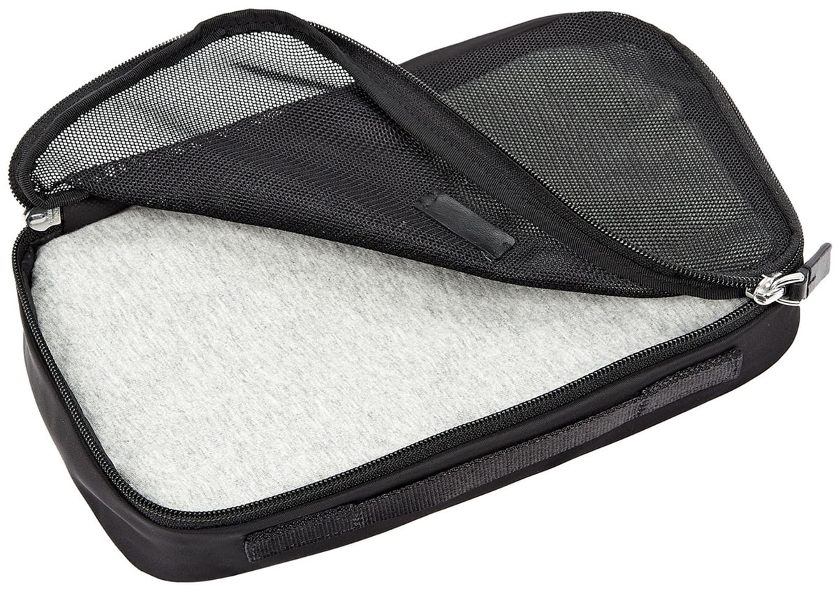 This black Tumi cube is perfect for keeping delicate items or shoes separate from the rest of your clothes