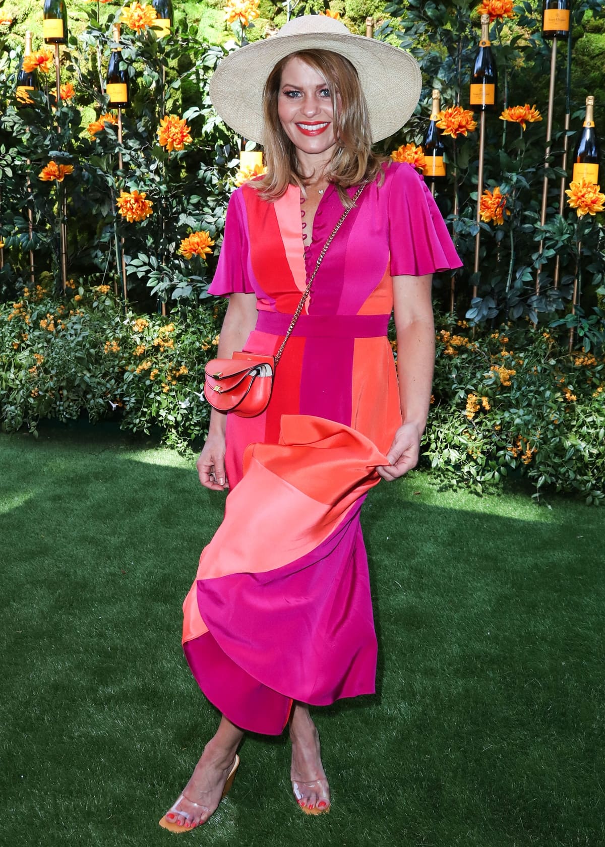 Christian actress Candace Cameron Bure in a Prabal Gurung dress at the 10th Annual Veuve Clicquot Polo Classic Los Angeles