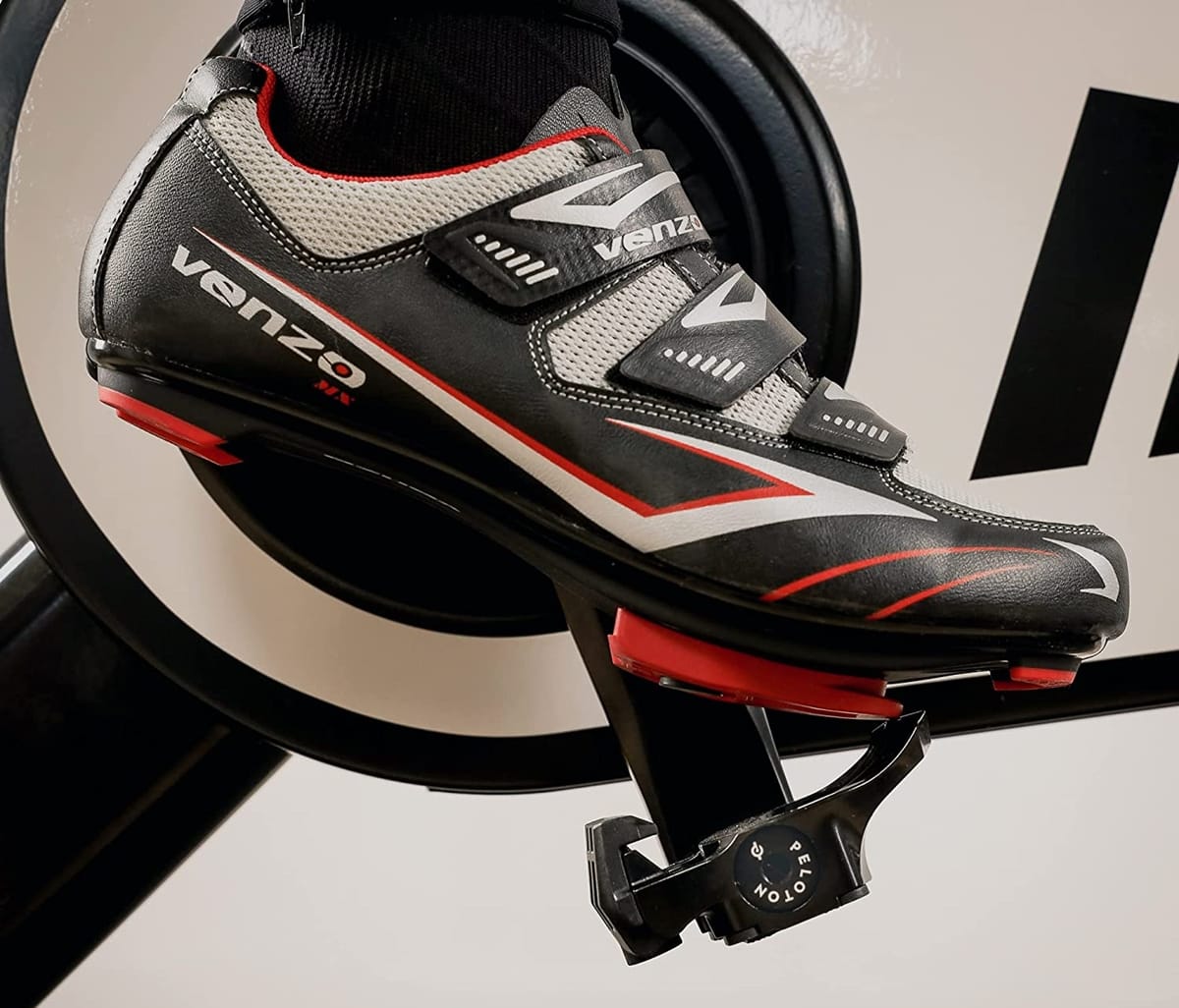 The Venzo shoes are a little more affordable than Peloton's cycling shoes