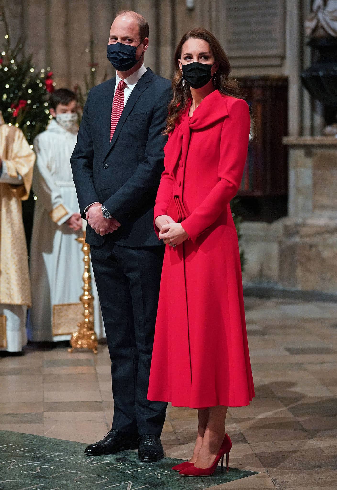 The Duke and Duchess of Cambridge attend the Together at Christmas community carol service at Westminster Abbey, London on December 8, 2021