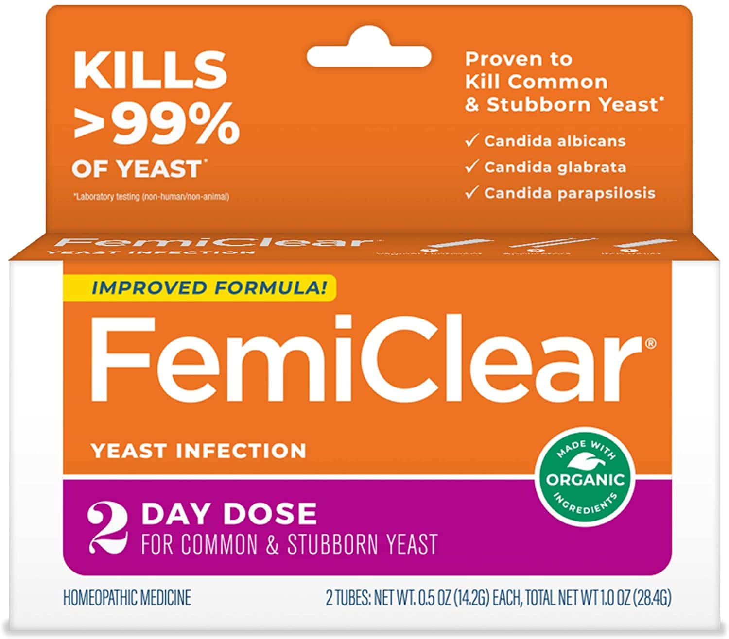 FemiClear is an organic topical ointment used for treating vaginal yeast infections