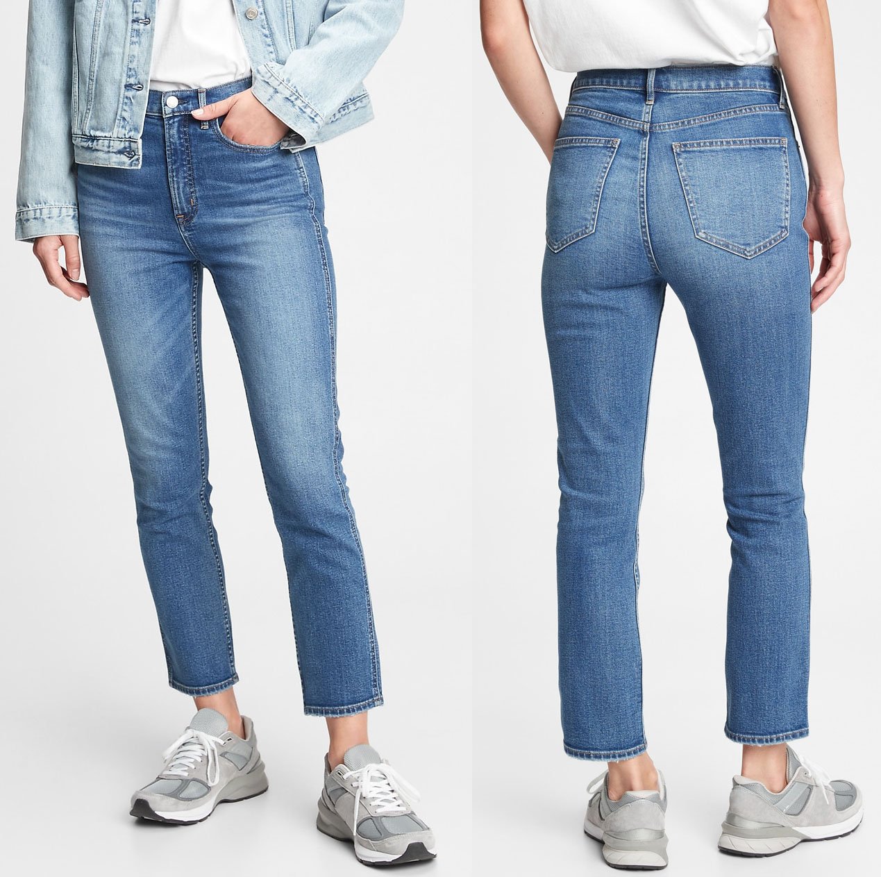 A pair of vintage denim jeans with a touch of stretch