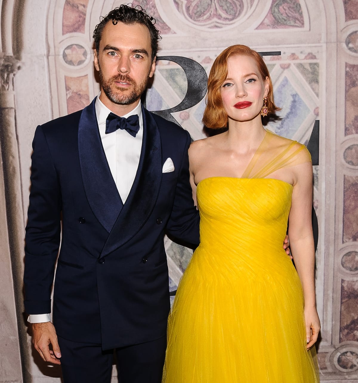 Gian Luca Passi de Preposulo and Jessica Chastain met at a fashion show on the same day she was nominated for a Best Supporting Actress Oscar for her role in The Help