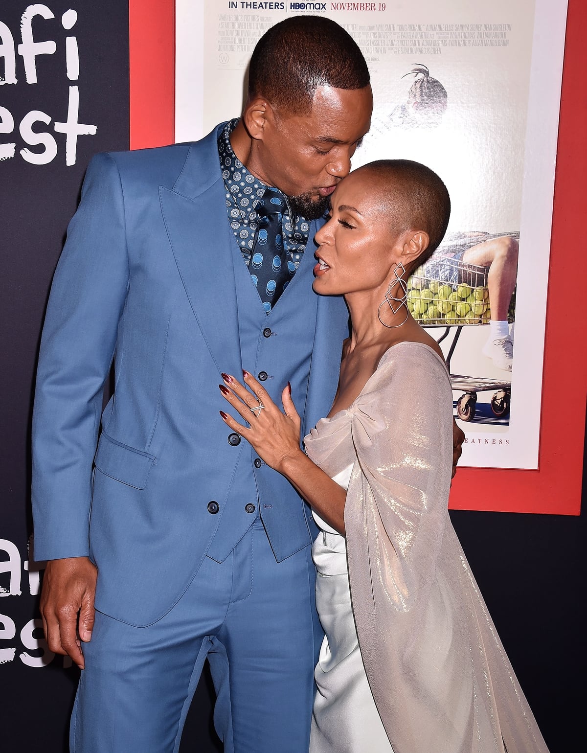 Jada Pinkett Smith and Will Smith attend the 2021 AFI Fest - Closing Night Premiere of Warner Bros. "King Richard"
