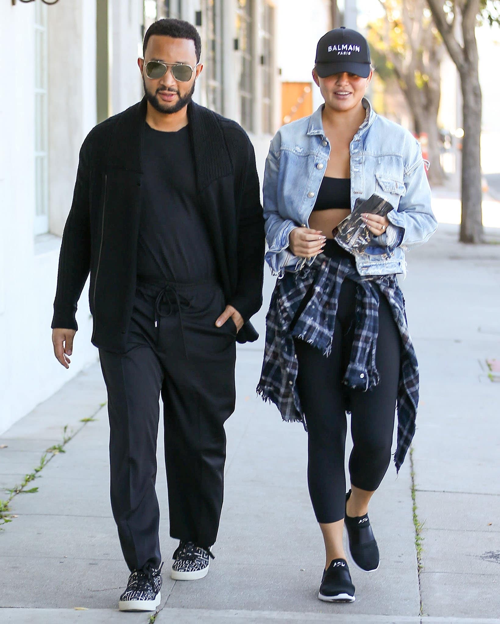 John Legend and Chrissy Teigen out and about in Beverly Hills on January 11, 2022