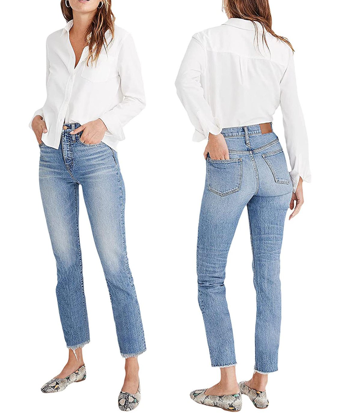 With a waist-accentuating fit and tapered legs, these Perfect Vintage jeans are a classic pair of '90s mom jeans