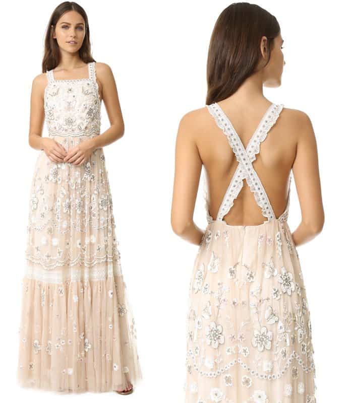 Needle & Thread Embellished Bib Gown