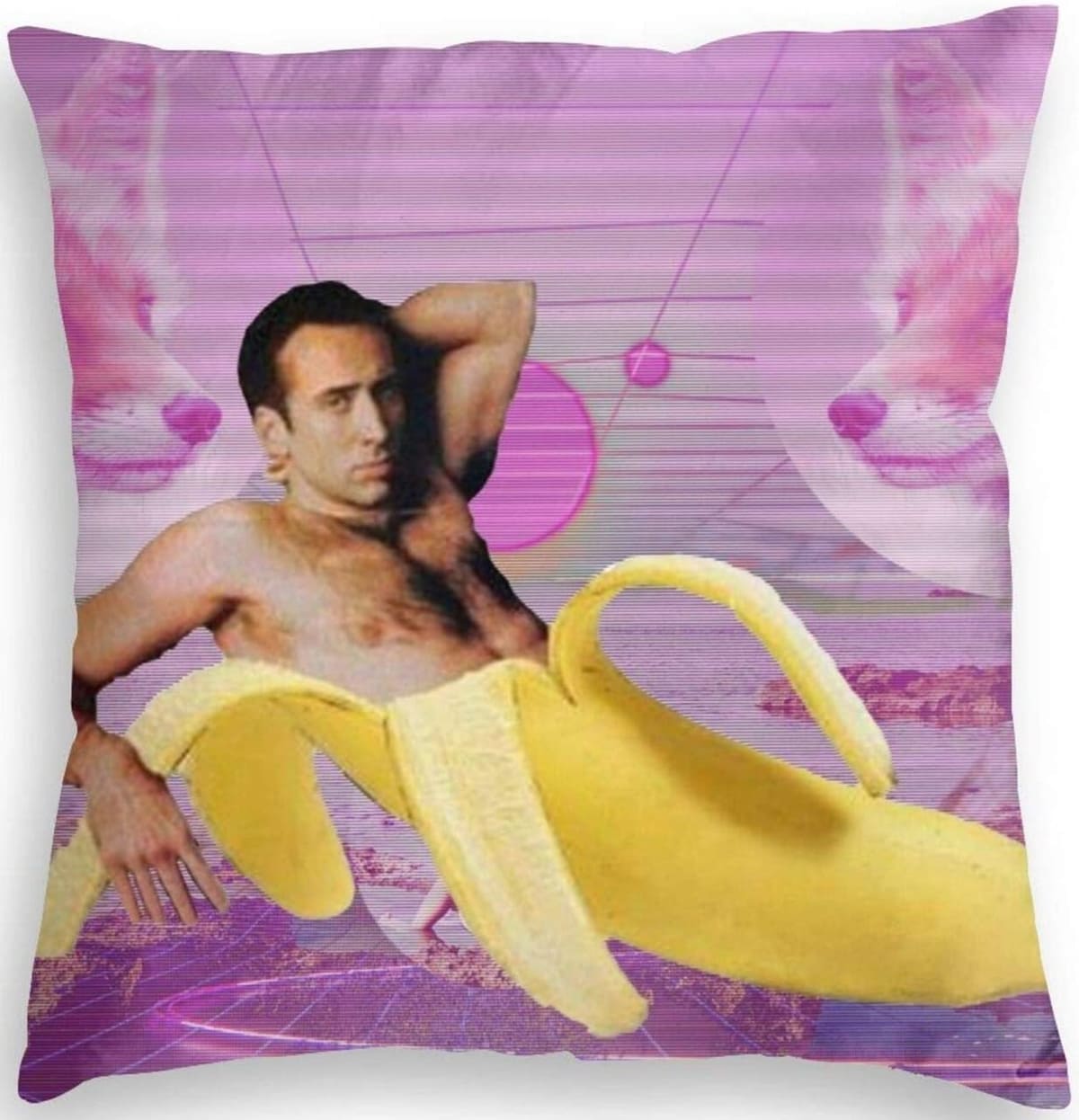 The Nicolas Cage banana pillow is soft and looks amazing
