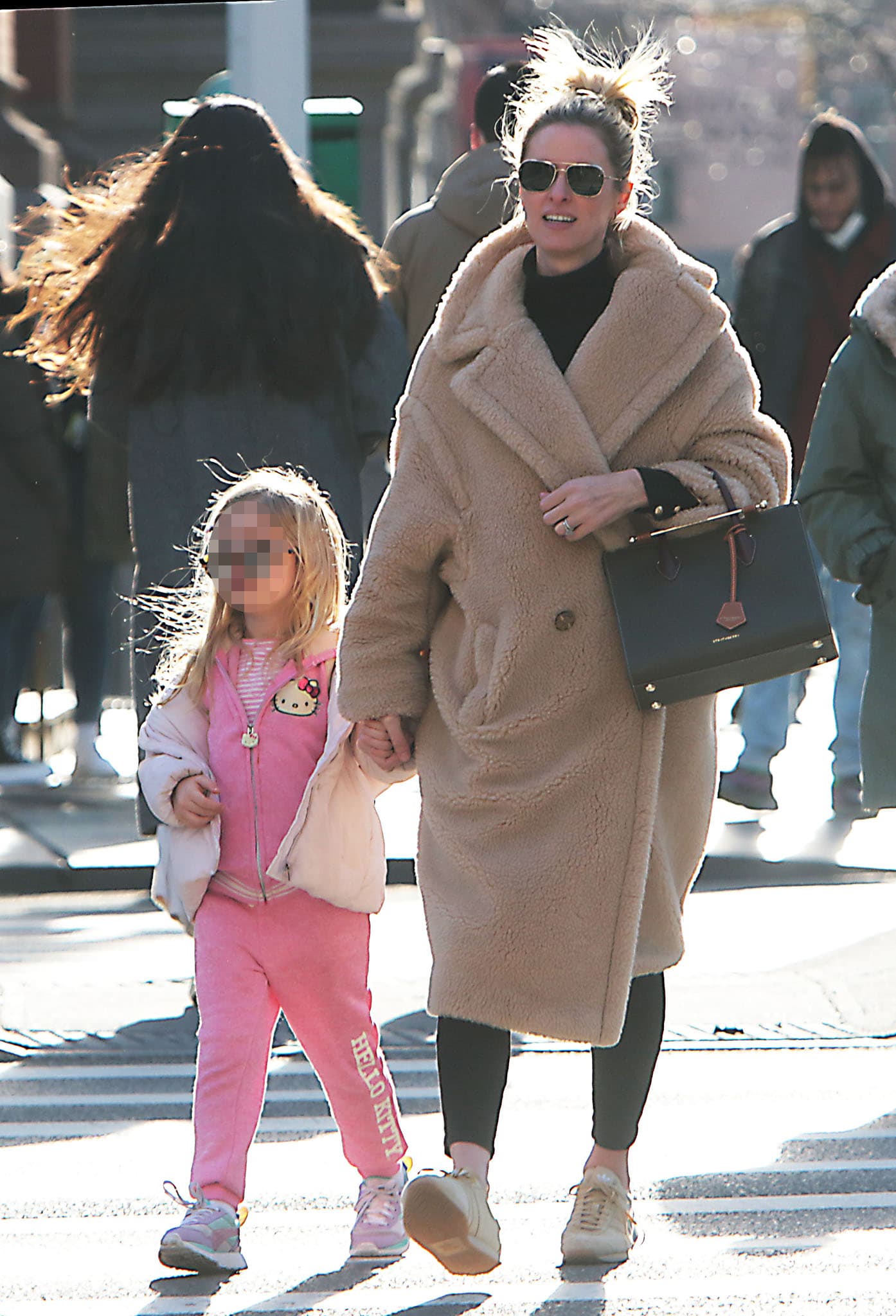 Nicky Hilton strolls around New York City with her daughter Lily-Grace Victoria Rothschild