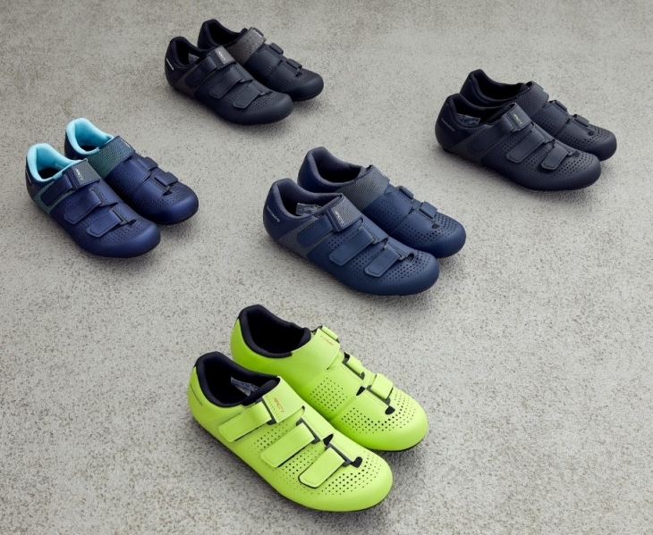 The lightweight Shimano RC1 cycling shoes are perfect for indoor Peloton bikes