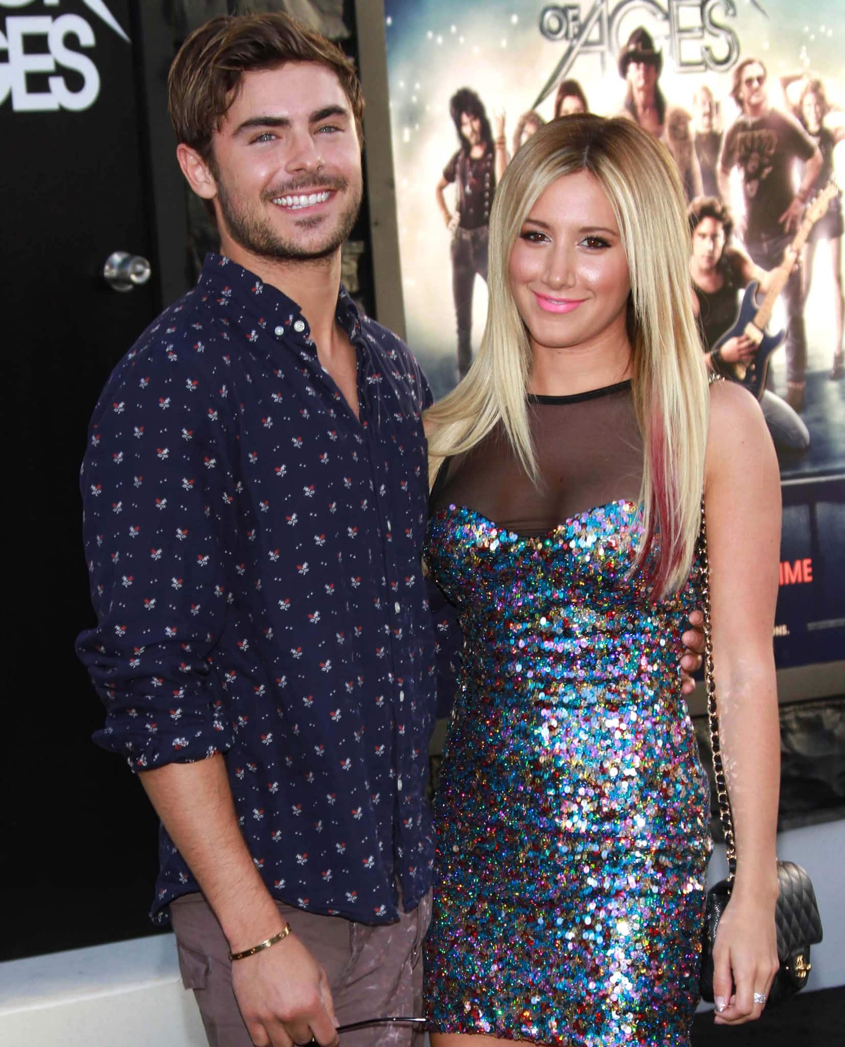 Ashley Tisdale said co-star Zac Efron used too much tongue during their on-screen kiss