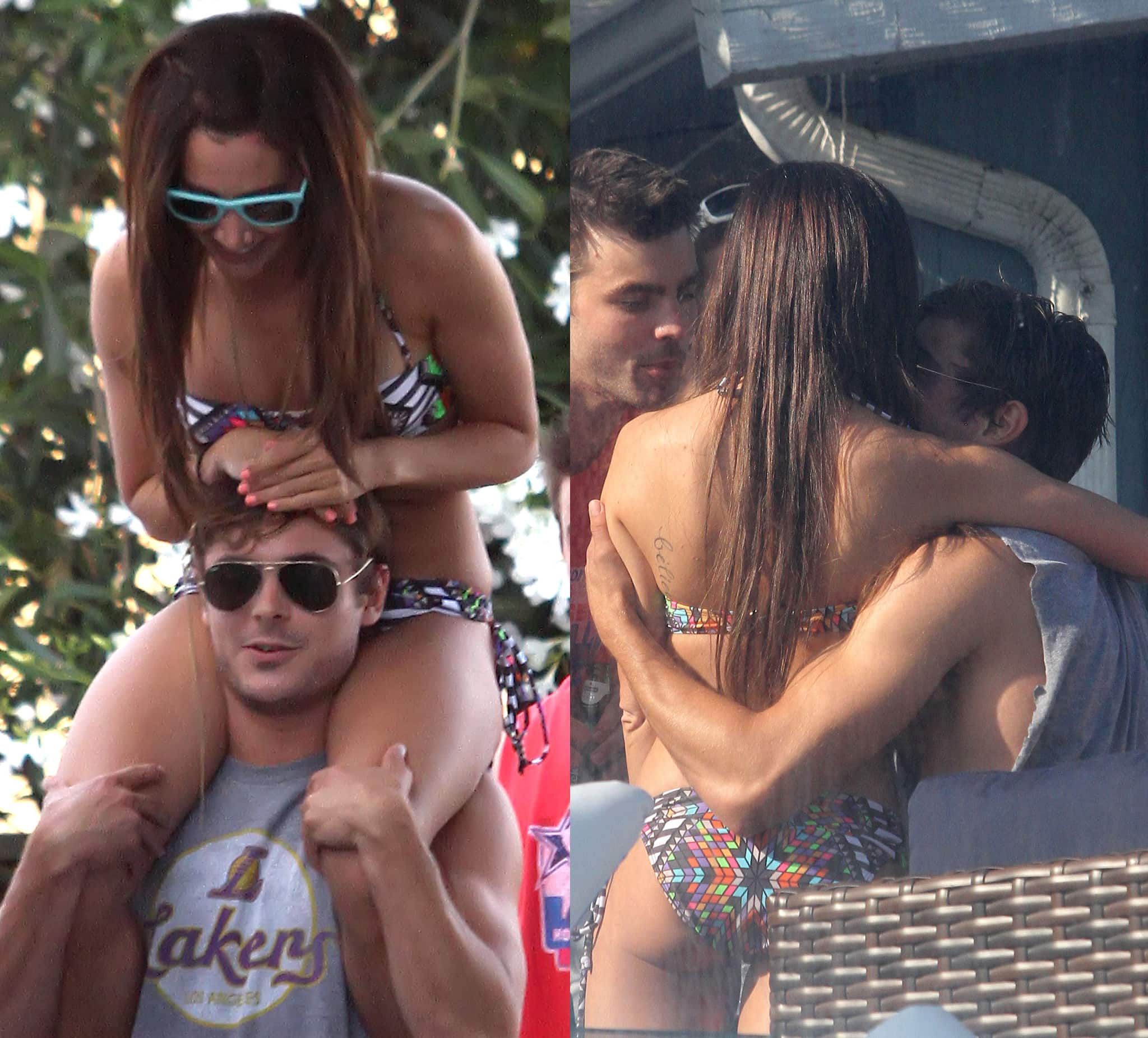 Ashley Tisdale and Zac Efron get close in Malibu on Ashley's birthday in 2011