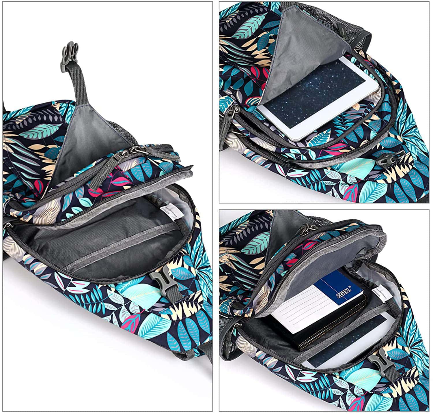 Look for sling bags with in-built organizers or compartments so you can easily carry and find your stuff