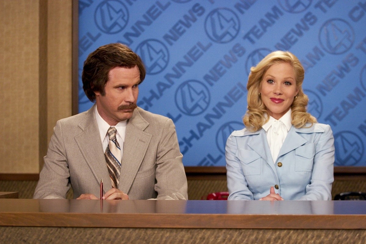 Highly popular news anchors such as Ron Burgundy (portrayed by Will Ferrell) and Veronica Corningstone (played by Christina Applegate) command lucrative salaries and have the potential to amass significant wealth