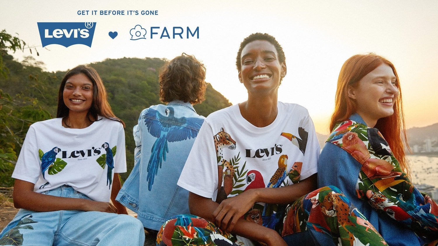 Farm Rio and Levi's combine urban denim with the beauty of nature in their collaboration
