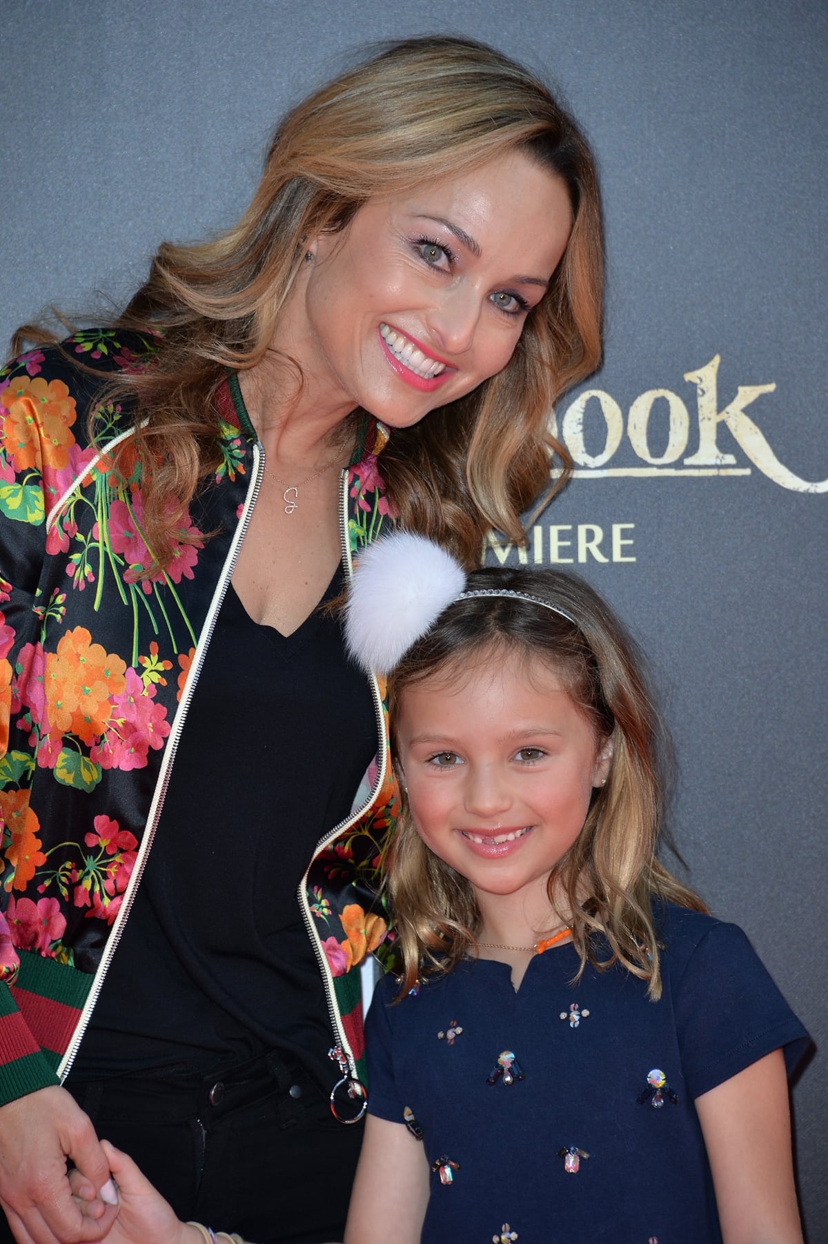Giada De Laurentiis and her daughter Jade Marie De Laurentiis Thompson arrive at the Los Angeles premiere of "The Jungle Book" held April 4, 2016 at the El Capitan Theatre in Hollywood