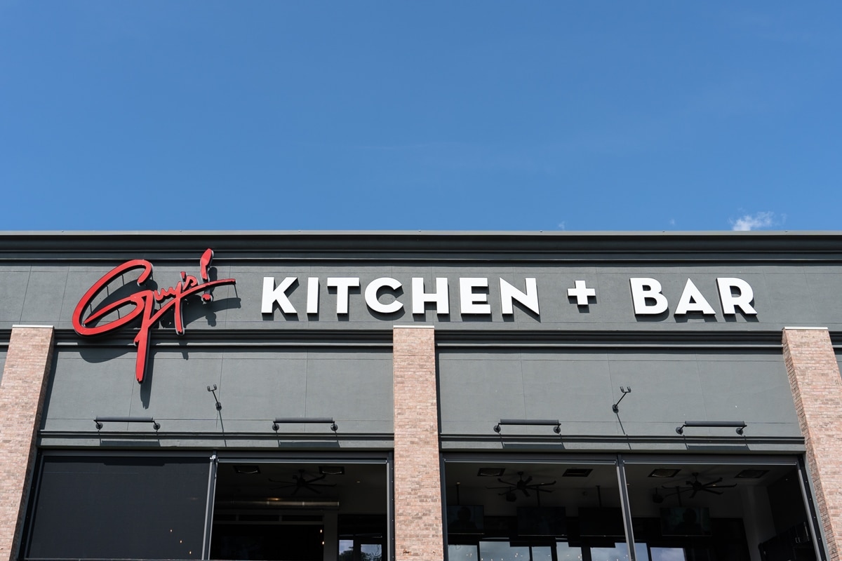 Guy Fieri's Branson Kitchen + Bar in the heart of Branson's waterfront in southwest Missouri is a laid-back eatery serving Guy Fieri's distinctive and award-winning take on American cuisine