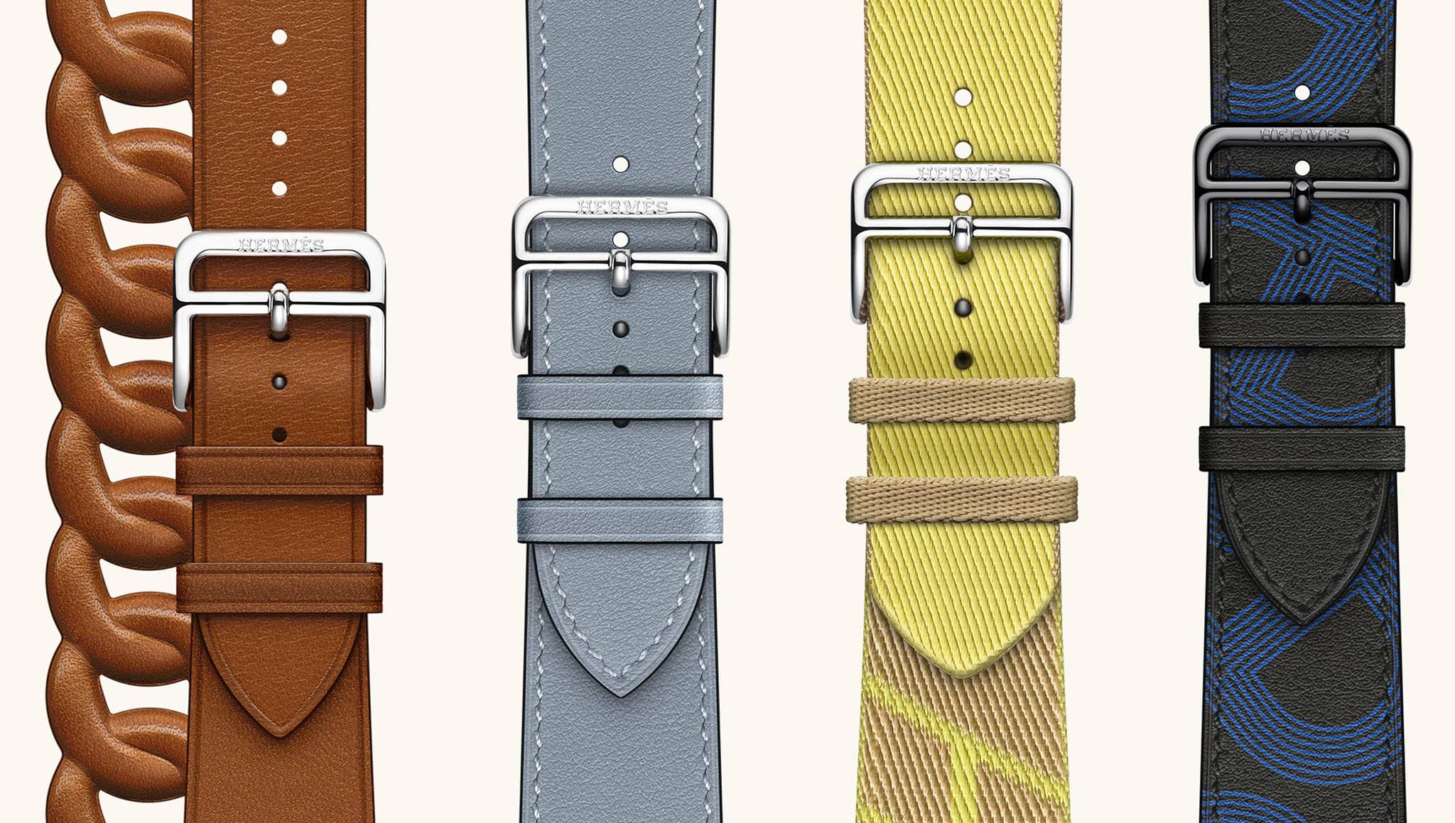 Elevate your Apple Watch further with Hermes watch straps, available in several styles and designs