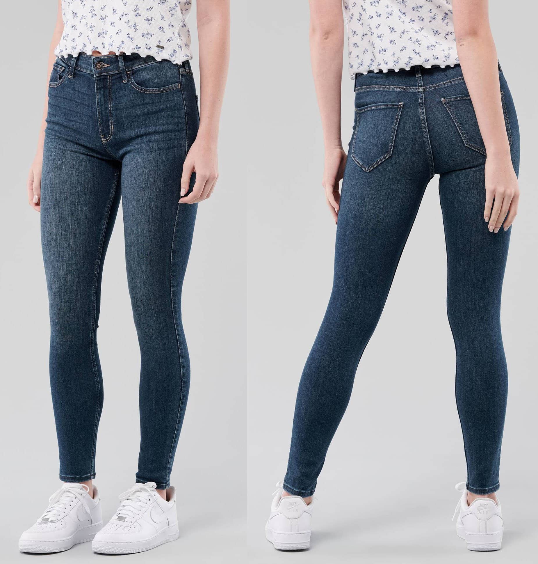 Designed in Hollister's signature slim fit made from Soft Stretch Denim with super skinny leg opening