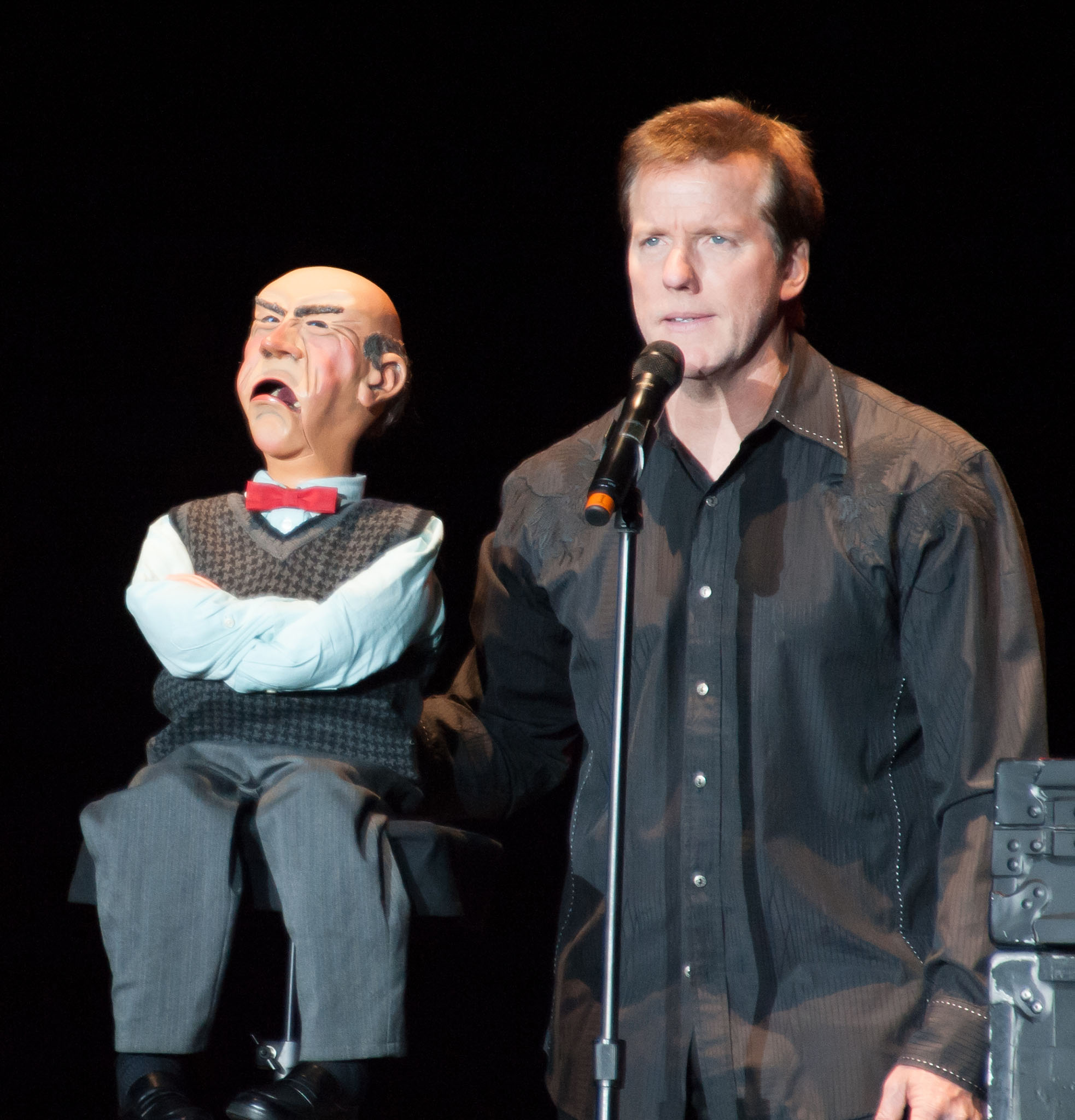 Ventriloquist and standup comedian Jeff Dunham achieved the Guinness Book of World Record for "Most tickets sold for a stand-up comedy tour" for his Spark of Insanity tour in 2014