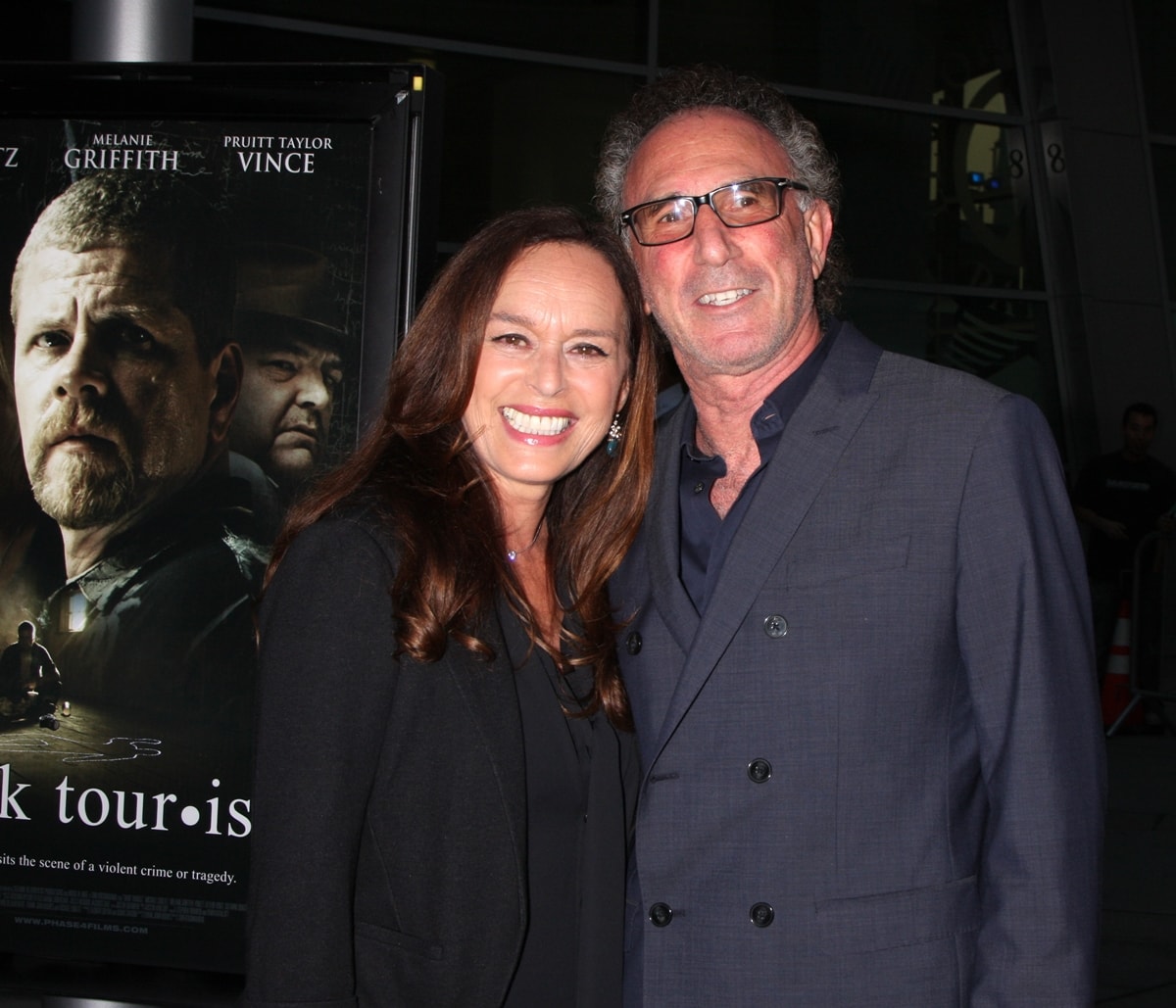 Giada's mother Veronica De Laurentiis and her second husband Ivan Kavalsky attend the Los Angeles premiere of "Dark Tourist"