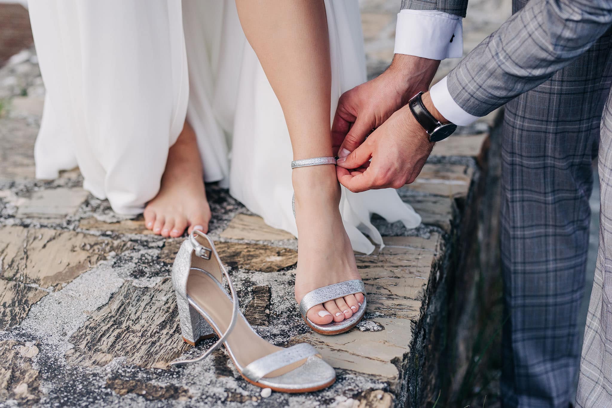 Considering comfort is a must when choosing the right wedding shoes for your big day
