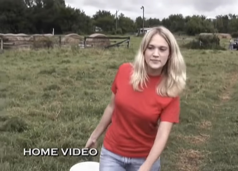 Carrie Underwood's American Idol audition starts with a home video of the future superstar feeding cattle