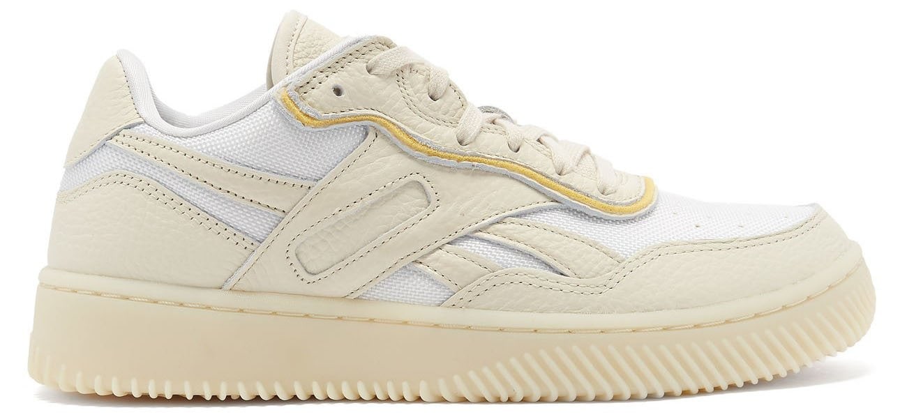 These cream Dual Court II trainers are Victoria Beckham's interpretation of Reebok's classic shoe silhouette