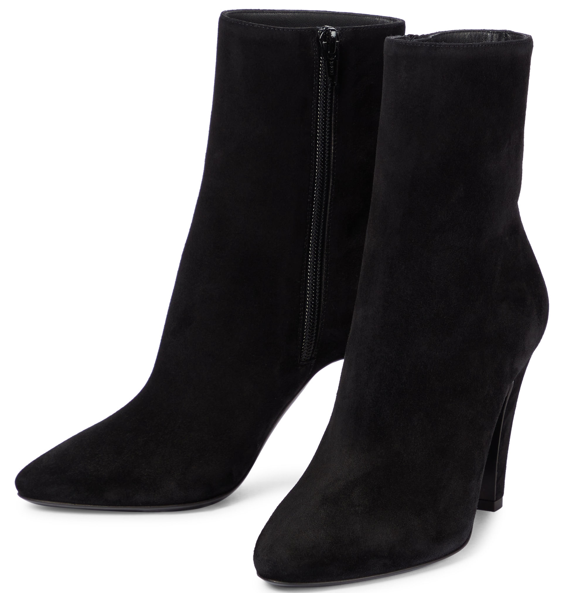 Saint Laurent's 68 boots feature a timeless silhouette with almond toes and sculptural heels