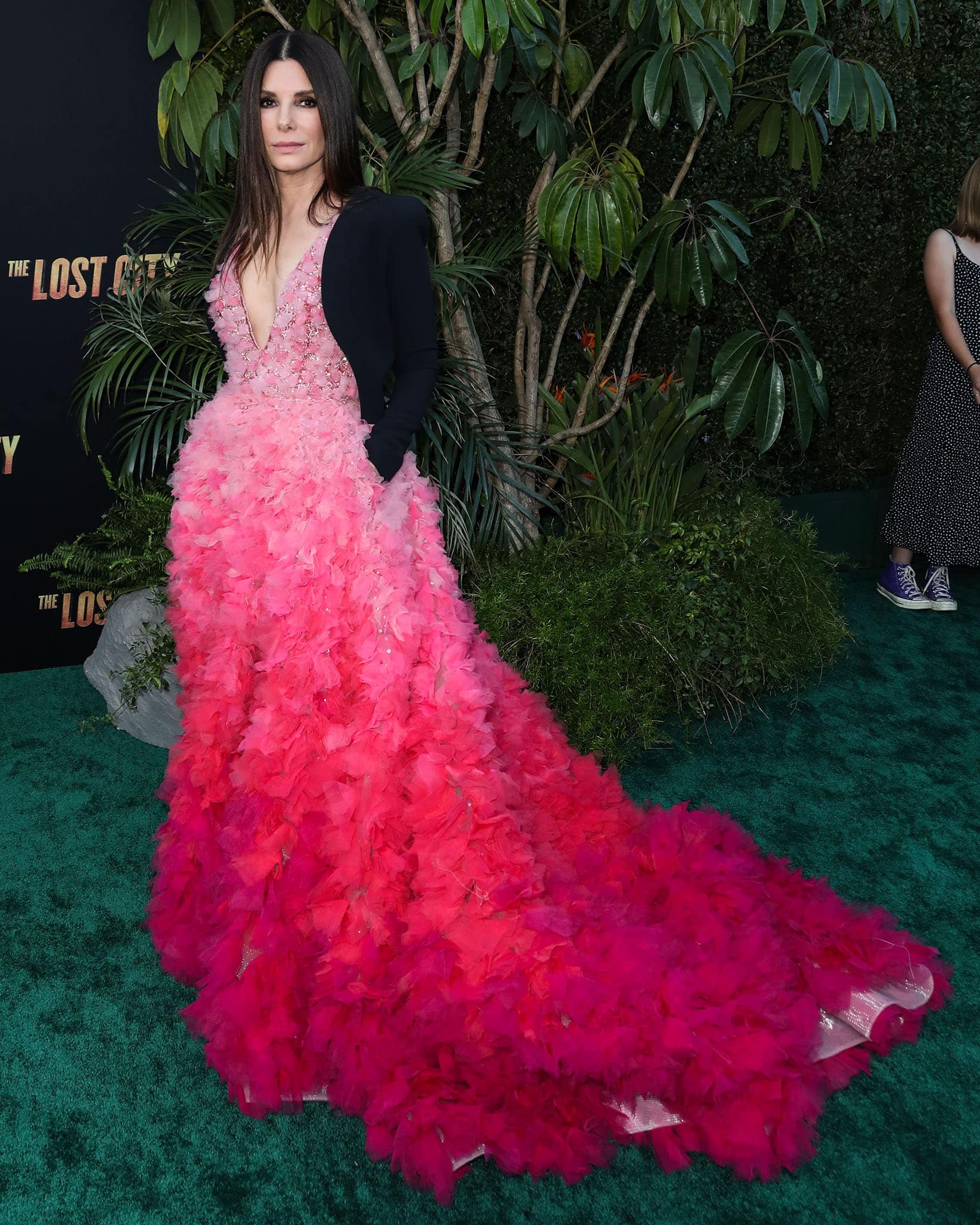 Sandra Bullock at the Los Angeles premiere of The Lost City held at the Regency Village Theatre on March 21, 2022