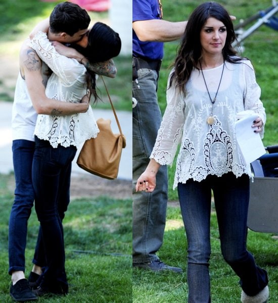 Shenae Grimes taking a break from filming 90210 to spend quality time with fiancé Josh Beech