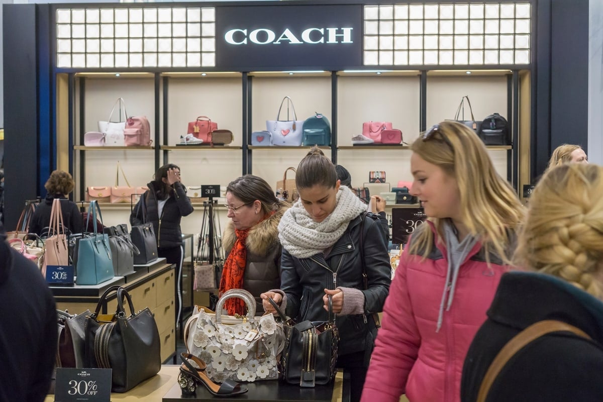 The Coach boutique in Macy's flagship department store in Herald Square in New York