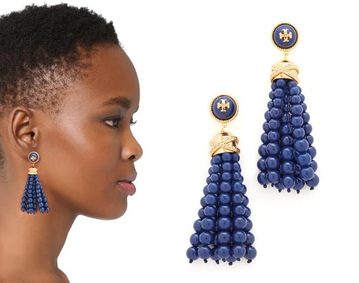 Tory Burch Beaded Tassel Earrings