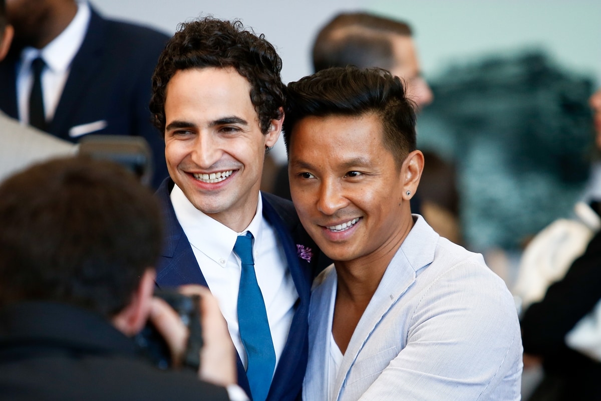 Zac Posen (L) and Prabal Gurung attend the Anna Wintour Costume Center Grand Opening