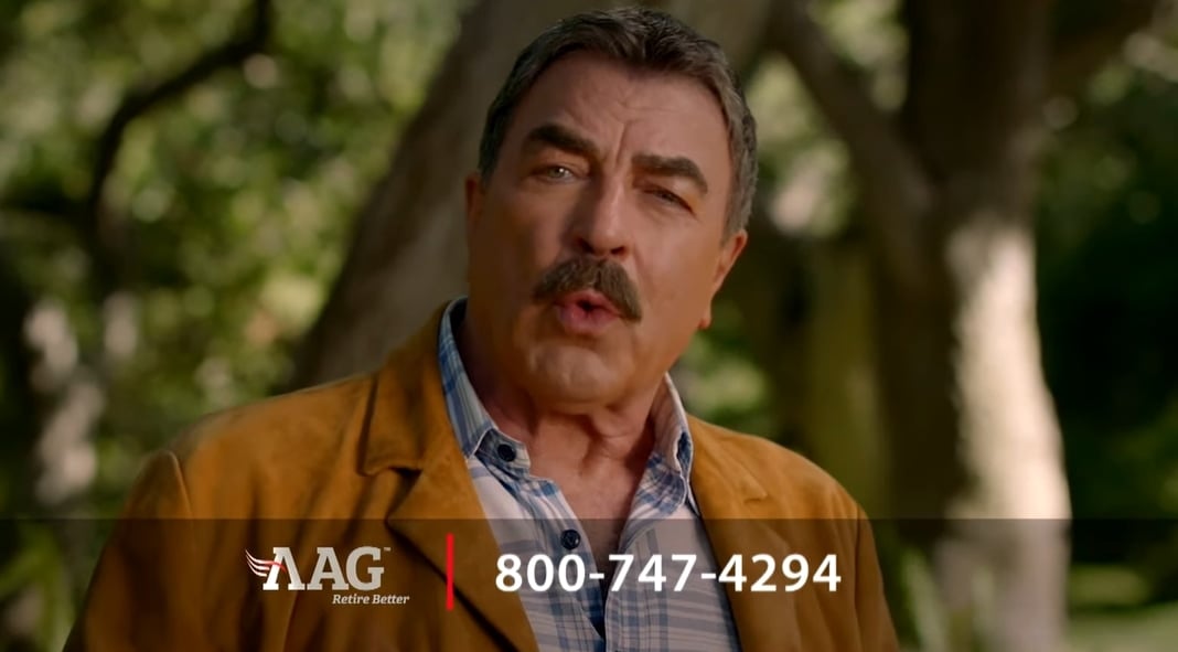 Tom Selleck talks about reverse mortgages in commercials for AAG - American Advisors Group