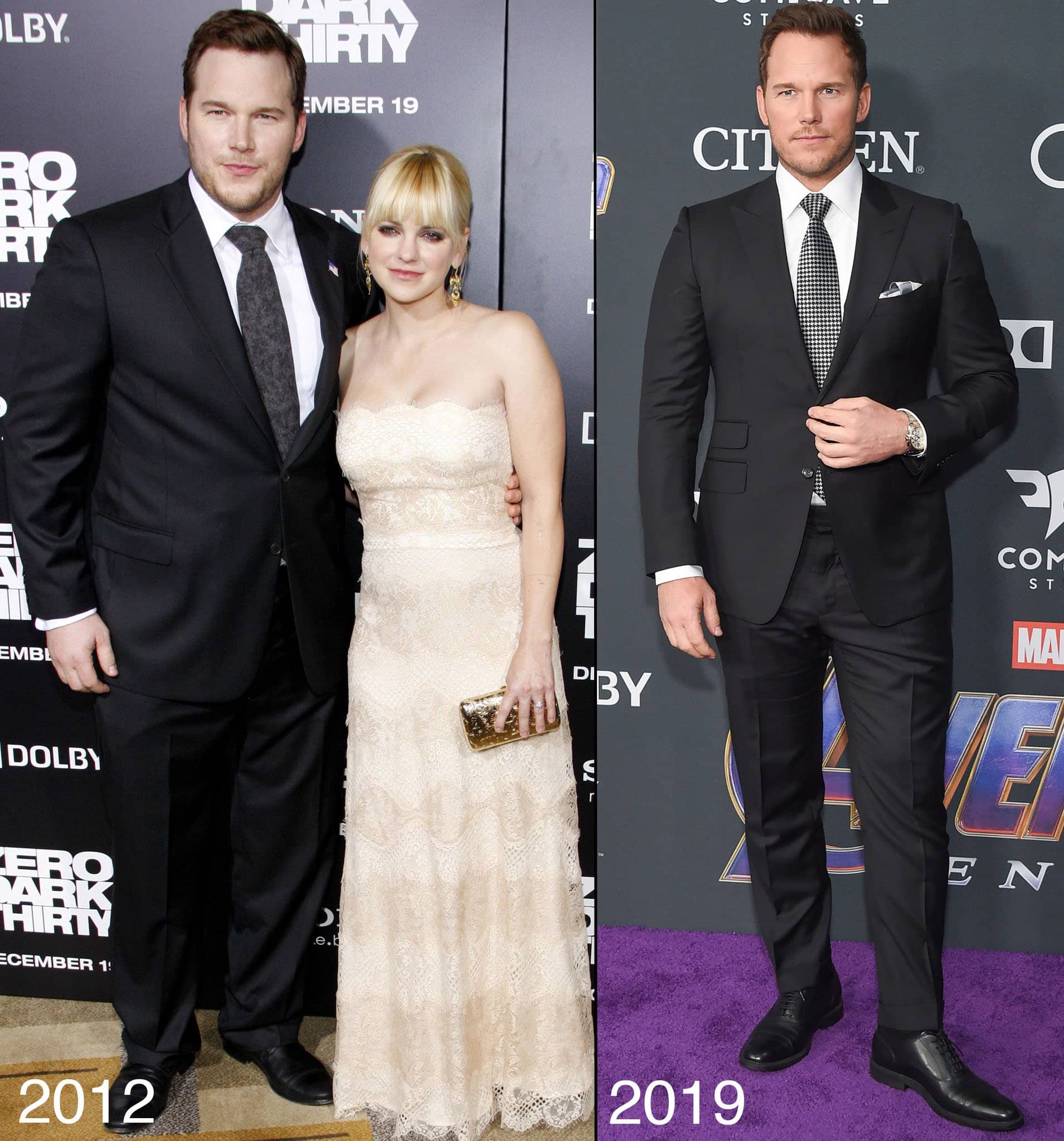 Chris Pratt lost 60 pounds in six months when he was hired to be the main character for Guardians of the Galaxy in 2015