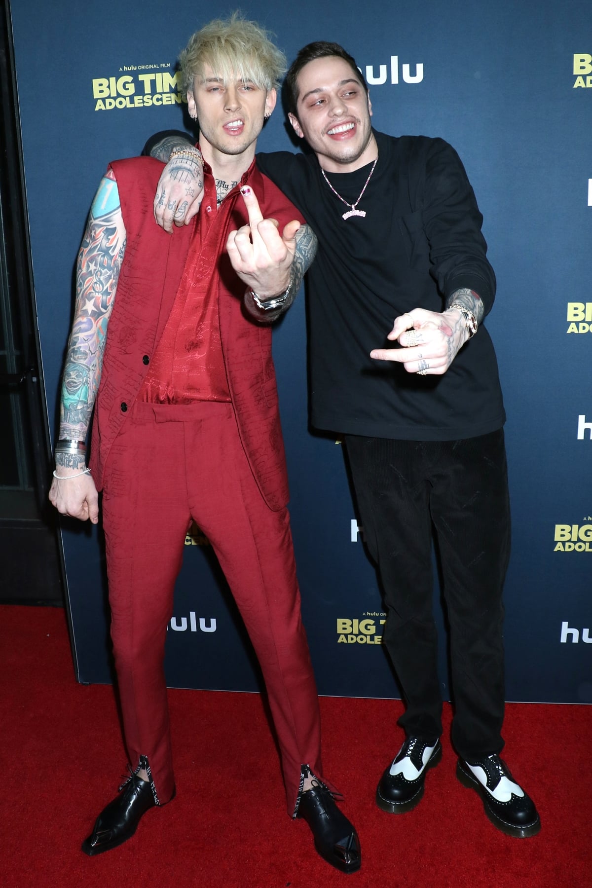 Machine Gun Kelly (AKA Colson Baker) and Pete Davidson bonded over their love of weed
