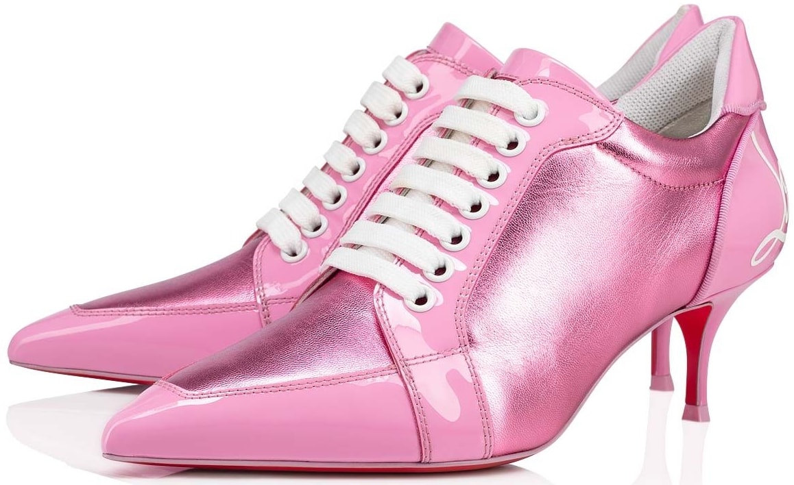 Add a little 'sis boom bah' to your look with this daring Confetti pink bootie-sneaker hybrid inspired by cheerleaders