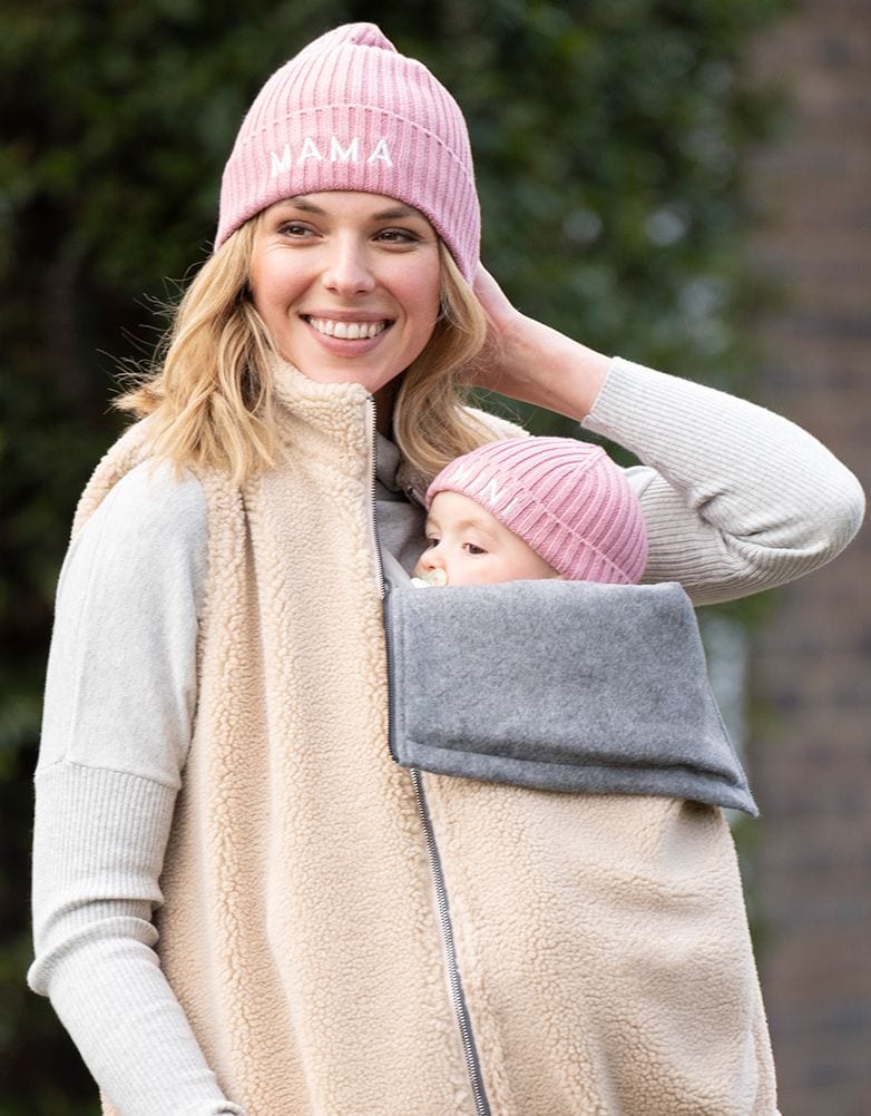 Pink Cotton Mama & Mini Knitted Beanies