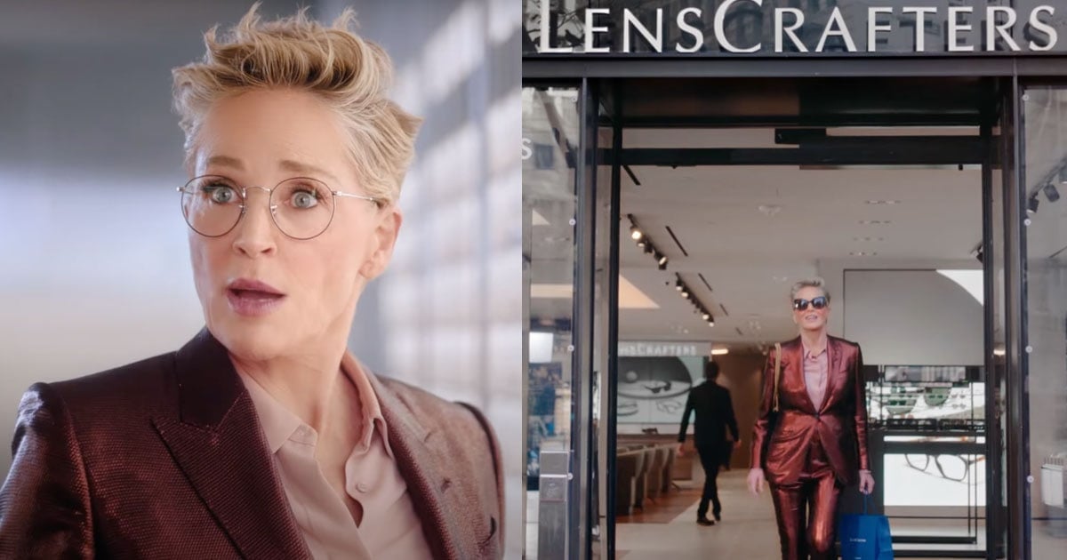 LensCrafters Commercial Actress Sharon Stone Rocks Glasses
