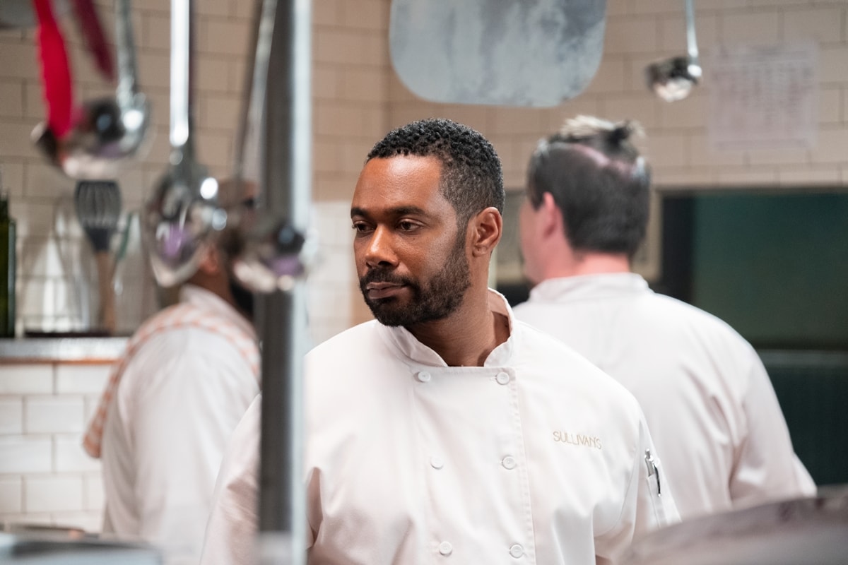 Dion Johnstone as sous chef Erik Whitley in Sweet Magnolias