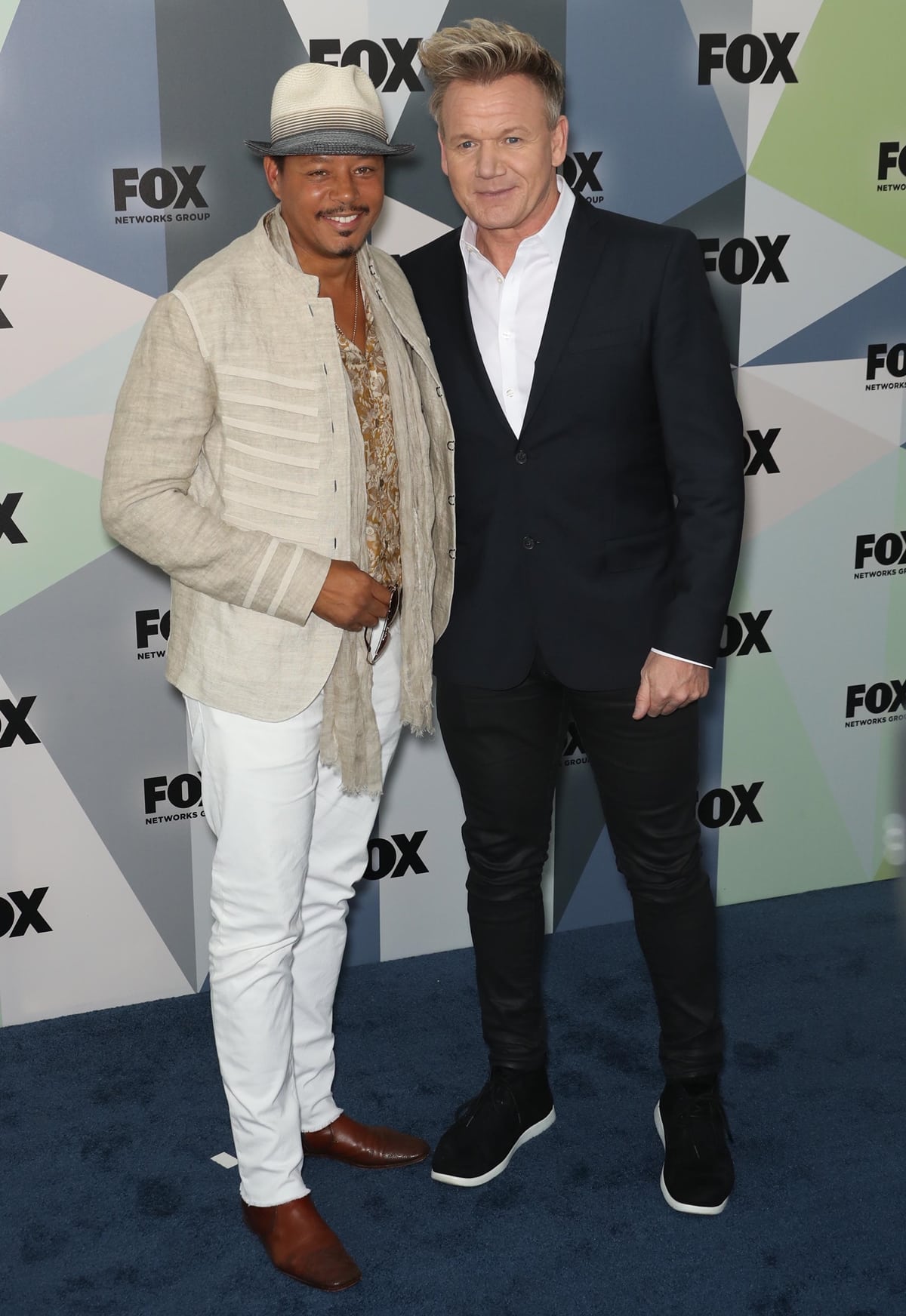 Terrence Howard and Gordon Ramsay promote the American competitive cooking reality TV show MasterChef