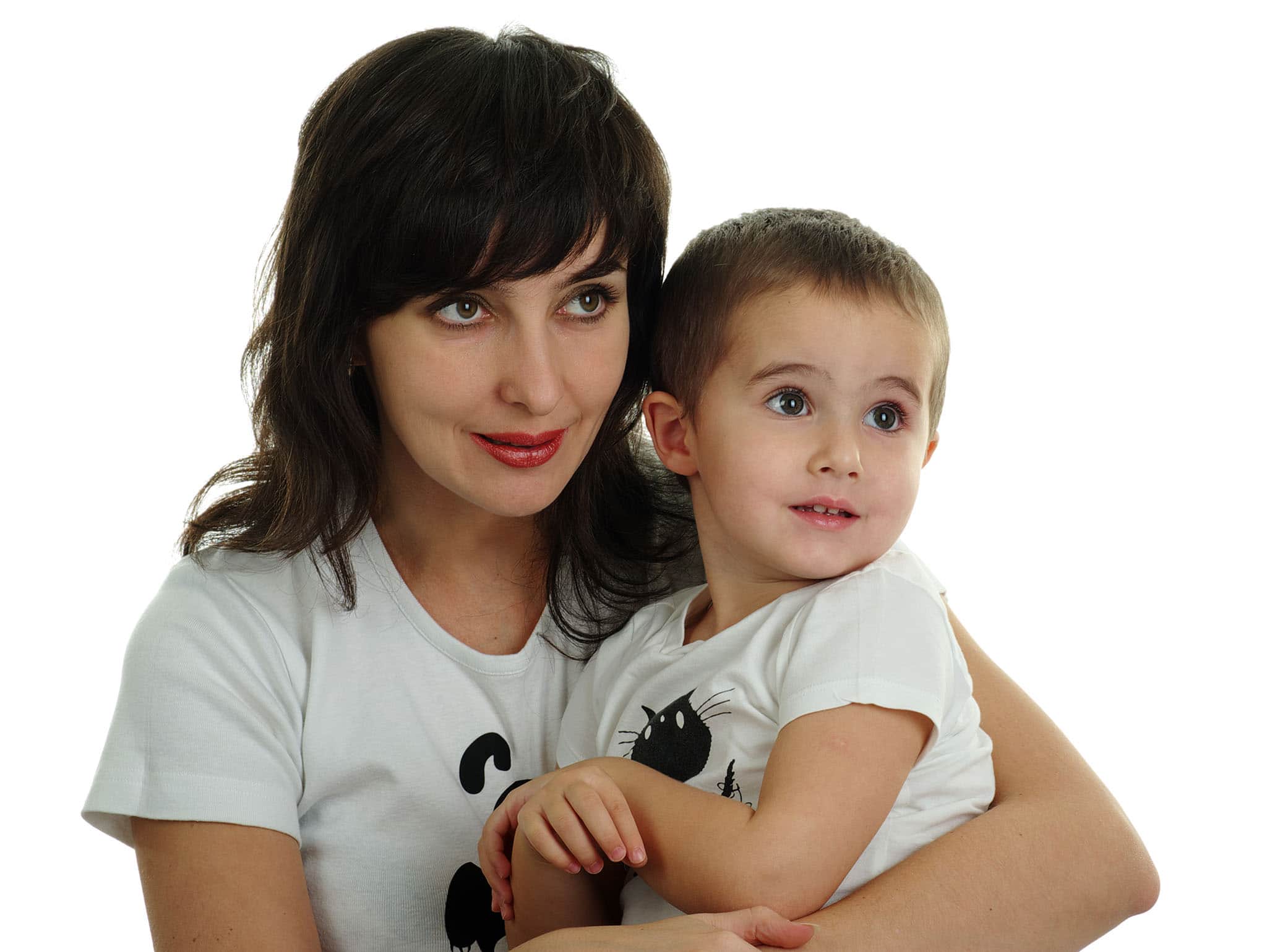 Graphic tees that show something both you and your son love is another way to create a 'mommy and me' look