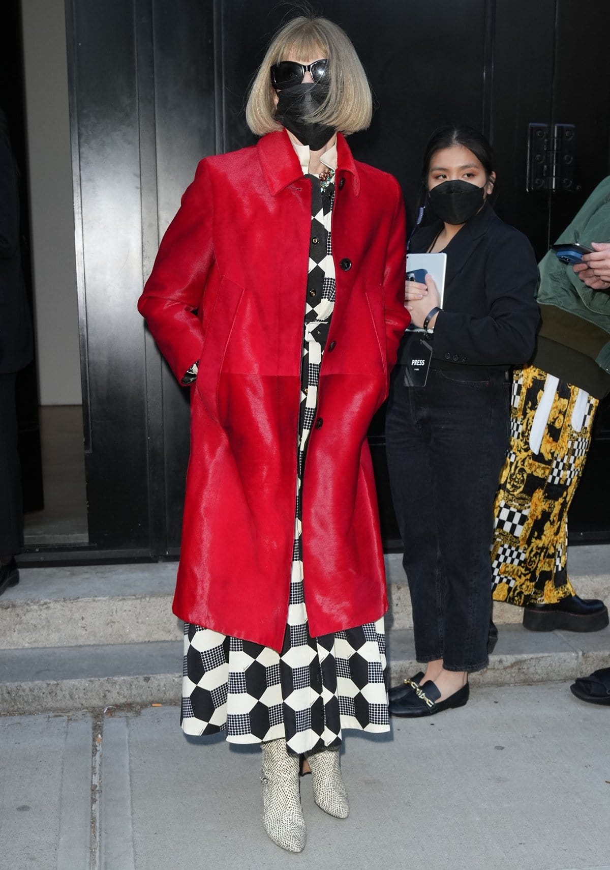 Anna Wintour is seen arriving at the Proenza Schouler fashion show during New York Fashion Week