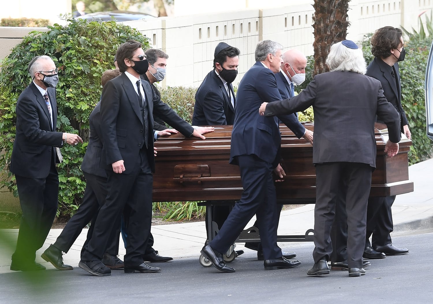 Friends and family attend Bob Saget's funeral at Mount Sinai Memorial Park in Forest Lawn Cemetery