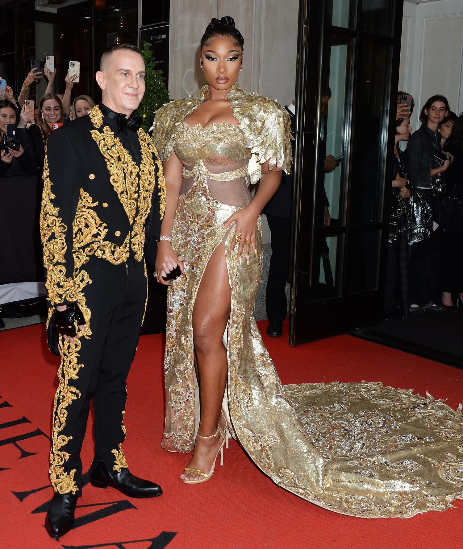 Jeremy Scott and Megan Thee Stallion attend The 2022 Met Gala Celebrating "In America: An Anthology of Fashion"
