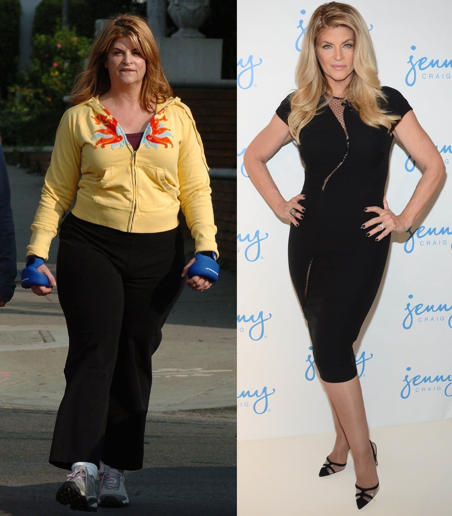 Kirstie Alley before-and-after: The popular actress lost 50 pounds by sticking to her new weight-loss plan