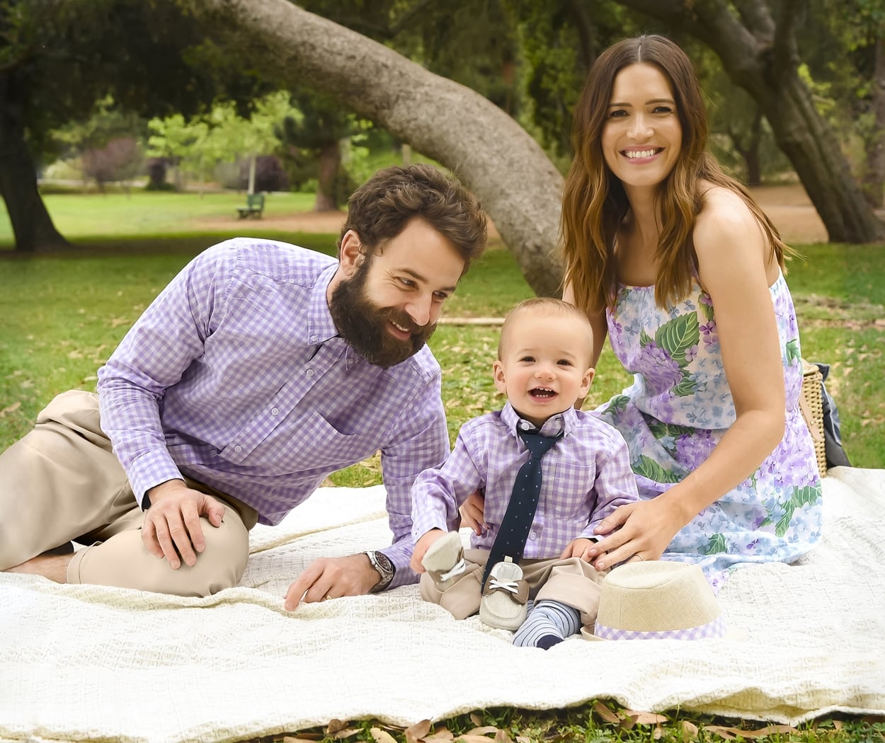 Mandy Moore and her husband Taylor Goldsmith celebrated their son August Harrison