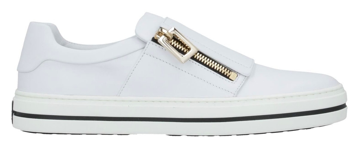 Roger Vivier “Sneaky Viv” Zip Sneakers in White